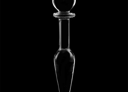 NEBULA SERIES BY IBIZA - MODEL 7 ANALPLUG BOROSILIKATGLAS KLAR 13.5 CM -O- 3 CM - Analplug