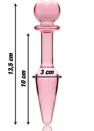 NEBULA SERIES BY IBIZA - MODEL 7 ANALPLUG BOROSILIKATGLAS KLAR 13.5 CM -O- 3 CM - Analplug