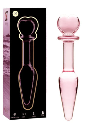 NEBULA SERIES BY IBIZA - MODEL 7 ANALPLUG BOROSILIKATGLAS KLAR 13.5 CM -O- 3 CM - Analplug