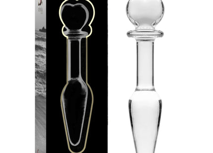 NEBULA SERIES BY IBIZA - MODEL 7 ANALPLUG BOROSILIKATGLAS KLAR 13.5 CM -O- 3 CM - Analplug