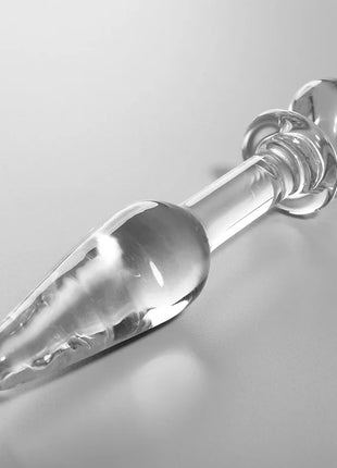 NEBULA SERIES BY IBIZA - MODEL 7 ANALPLUG BOROSILIKATGLAS KLAR 13.5 CM -O- 3 CM - Analplug