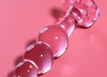 NEBULA SERIES BY IBIZA - MODELL 1 STECKER BOROSILIKATGLAS TRANSPARENT 10.5 CM -O- 3 CM - Analplug