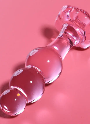 NEBULA SERIES BY IBIZA - MODELL 1 STECKER BOROSILIKATGLAS TRANSPARENT 10.5 CM -O- 3 CM - Analplug