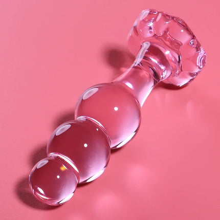 NEBULA SERIES BY IBIZA - MODELL 1 STECKER BOROSILIKATGLAS TRANSPARENT 10.5 CM -O- 3 CM - Analplug