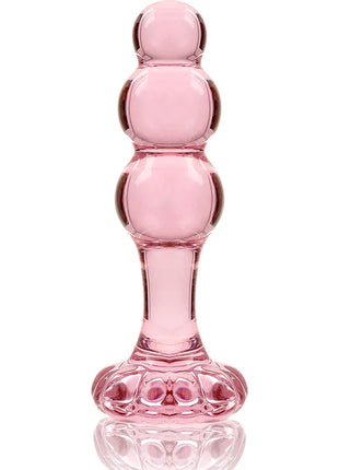 NEBULA SERIES BY IBIZA - MODELL 1 STECKER BOROSILIKATGLAS TRANSPARENT 10.5 CM -O- 3 CM - Analplug