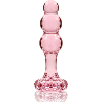 NEBULA SERIES BY IBIZA - MODELL 1 STECKER BOROSILIKATGLAS TRANSPARENT 10.5 CM -O- 3 CM - Analplug
