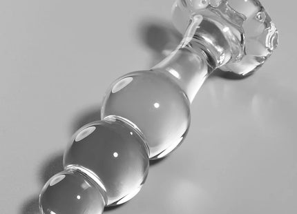 NEBULA SERIES BY IBIZA - MODELL 1 STECKER BOROSILIKATGLAS TRANSPARENT 10.5 CM -O- 3 CM - Analplug