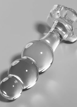 NEBULA SERIES BY IBIZA - MODELL 1 STECKER BOROSILIKATGLAS TRANSPARENT 10.5 CM -O- 3 CM - Analplug
