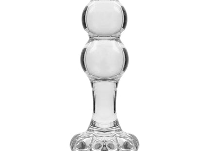 NEBULA SERIES BY IBIZA - MODELL 1 STECKER BOROSILIKATGLAS TRANSPARENT 10.5 CM -O- 3 CM - Analplug