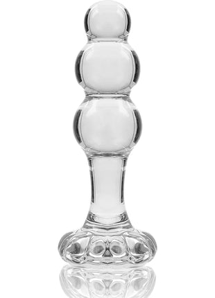 NEBULA SERIES BY IBIZA - MODELL 1 STECKER BOROSILIKATGLAS TRANSPARENT 10.5 CM -O- 3 CM - Analplug