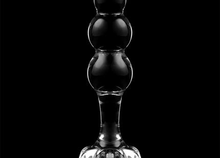NEBULA SERIES BY IBIZA - MODELL 1 STECKER BOROSILIKATGLAS TRANSPARENT 10.5 CM -O- 3 CM - Analplug
