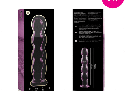 NEBULA SERIES BY IBIZA - MODELL 10 DILDO BOROSILIKATGLAS - 16.5 CM -O- 3.5 CM - Glas Analplug