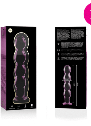 NEBULA SERIES BY IBIZA - MODELL 10 DILDO BOROSILIKATGLAS - 16.5 CM -O- 3.5 CM - Glas Analplug