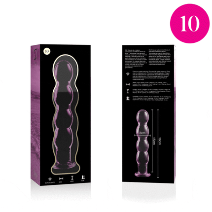 NEBULA SERIES BY IBIZA - MODELL 10 DILDO BOROSILIKATGLAS - 16.5 CM -O- 3.5 CM - Glas Analplug