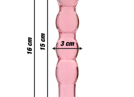 NEBULA SERIES BY IBIZA - MODELL 10 DILDO BOROSILIKATGLAS - 16.5 CM -O- 3.5 CM - Glas Analplug