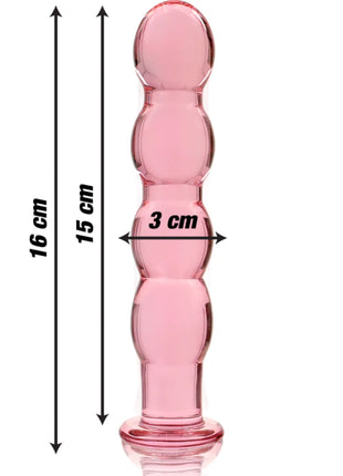 NEBULA SERIES BY IBIZA - MODELL 10 DILDO BOROSILIKATGLAS - 16.5 CM -O- 3.5 CM - Glas Analplug