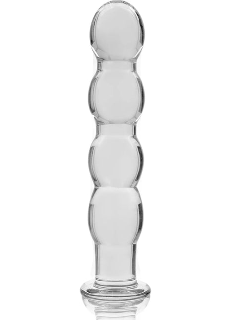 NEBULA SERIES BY IBIZA - MODELL 10 DILDO BOROSILIKATGLAS - 16.5 CM -O- 3.5 CM - TRANSPARENT - Glas Analplug