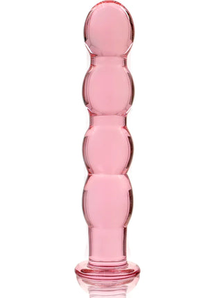 NEBULA SERIES BY IBIZA - MODELL 10 DILDO BOROSILIKATGLAS - 16.5 CM -O- 3.5 CM - ROSA - Glas Analplug