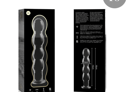 NEBULA SERIES BY IBIZA - MODELL 10 DILDO BOROSILIKATGLAS - 16.5 CM -O- 3.5 CM - Glas Analplug