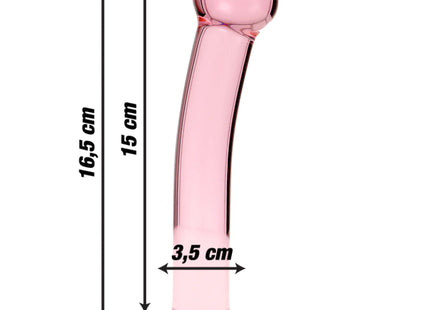 NEBULA SERIES BY IBIZA - MODELL 11 DILDO BOROSILIKATGLAS KLAR 16 CM -O- 3 CM - Glasdildo