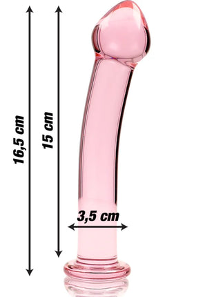NEBULA SERIES BY IBIZA - MODELL 11 DILDO BOROSILIKATGLAS KLAR 16 CM -O- 3 CM - Glasdildo