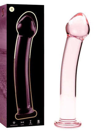 NEBULA SERIES BY IBIZA - MODELL 11 DILDO BOROSILIKATGLAS KLAR 16 CM -O- 3 CM - Glasdildo