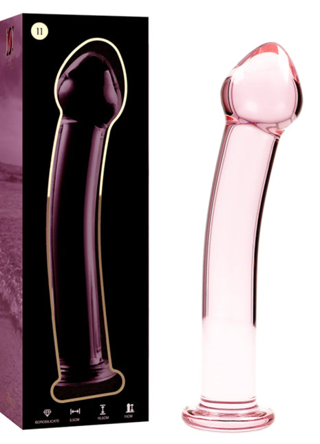 NEBULA SERIES BY IBIZA - MODELL 11 DILDO BOROSILIKATGLAS KLAR 16 CM -O- 3 CM - Glasdildo