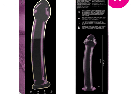 NEBULA SERIES BY IBIZA - MODELL 11 DILDO BOROSILIKATGLAS KLAR 16 CM -O- 3 CM - Glasdildo