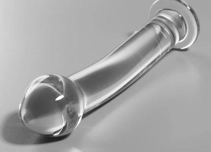 NEBULA SERIES BY IBIZA - MODELL 11 DILDO BOROSILIKATGLAS KLAR 16 CM -O- 3 CM - Glasdildo