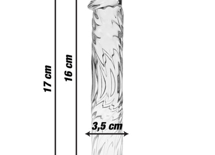 NEBULA SERIES BY IBIZA - MODELL 12 DILDO BOROSILIKATGLAS 17 CM -O- 3.5 CM - Glas Analplug