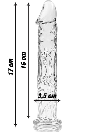 NEBULA SERIES BY IBIZA - MODELL 12 DILDO BOROSILIKATGLAS 17 CM -O- 3.5 CM - Glas Analplug