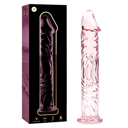 NEBULA SERIES BY IBIZA - MODELL 12 DILDO BOROSILIKATGLAS 17 CM -O- 3.5 CM - Glas Analplug