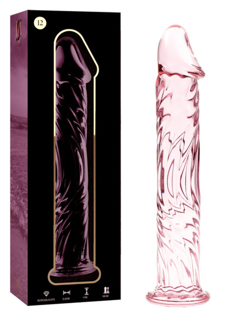 NEBULA SERIES BY IBIZA - MODELL 12 DILDO BOROSILIKATGLAS 17 CM -O- 3.5 CM - Glas Analplug