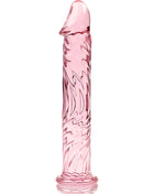 NEBULA SERIES BY IBIZA - MODELL 12 DILDO BOROSILIKATGLAS 17 CM -O- 3.5 CM - ROSA - Glas Analplug