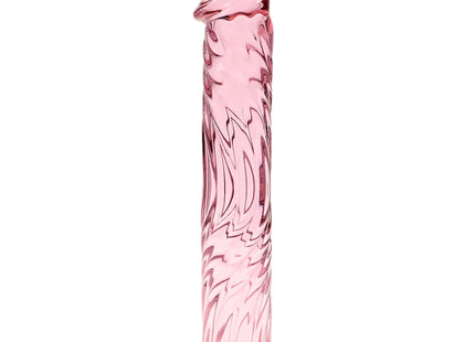 NEBULA SERIES BY IBIZA - MODELL 12 DILDO BOROSILIKATGLAS 17 CM -O- 3.5 CM - ROSA - Glas Analplug