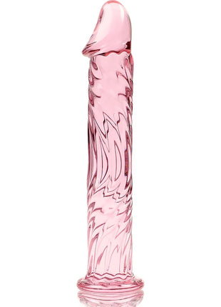 NEBULA SERIES BY IBIZA - MODELL 12 DILDO BOROSILIKATGLAS 17 CM -O- 3.5 CM - ROSA - Glas Analplug
