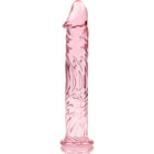 NEBULA SERIES BY IBIZA - MODELL 12 DILDO BOROSILIKATGLAS 17 CM -O- 3.5 CM - ROSA - Glas Analplug