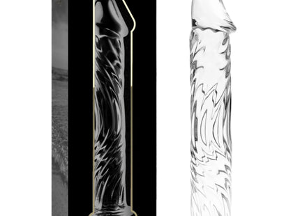 NEBULA SERIES BY IBIZA - MODELL 12 DILDO BOROSILIKATGLAS 17 CM -O- 3.5 CM - Glas Analplug