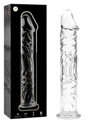 NEBULA SERIES BY IBIZA - MODELL 12 DILDO BOROSILIKATGLAS 17 CM -O- 3.5 CM - Glas Analplug