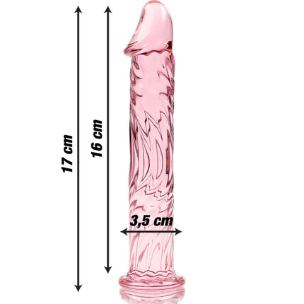 NEBULA SERIES BY IBIZA - MODELL 12 DILDO BOROSILIKATGLAS 17 CM -O- 3.5 CM - Glas Analplug