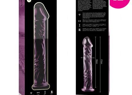 NEBULA SERIES BY IBIZA - MODELL 12 DILDO BOROSILIKATGLAS 17 CM -O- 3.5 CM - Glas Analplug