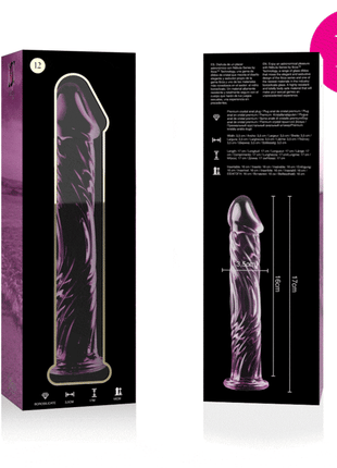 NEBULA SERIES BY IBIZA - MODELL 12 DILDO BOROSILIKATGLAS 17 CM -O- 3.5 CM - Glas Analplug