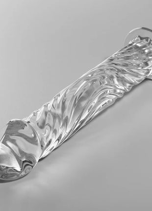 NEBULA SERIES BY IBIZA - MODELL 12 DILDO BOROSILIKATGLAS 17 CM -O- 3.5 CM - Glas Analplug
