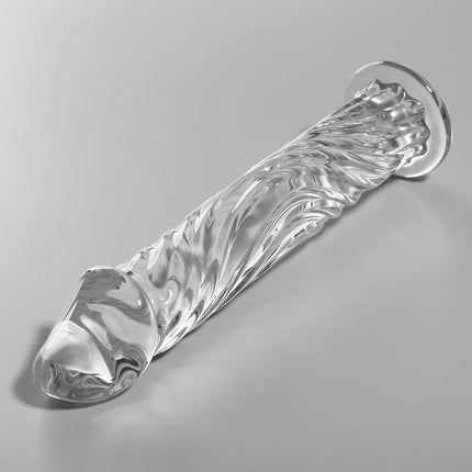 NEBULA SERIES BY IBIZA - MODELL 12 DILDO BOROSILIKATGLAS 17 CM -O- 3.5 CM - Glas Analplug