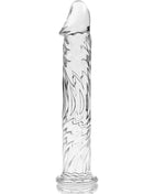 NEBULA SERIES BY IBIZA - MODELL 12 DILDO BOROSILIKATGLAS 17 CM -O- 3.5 CM - TRANSPARENT - Glas Analplug