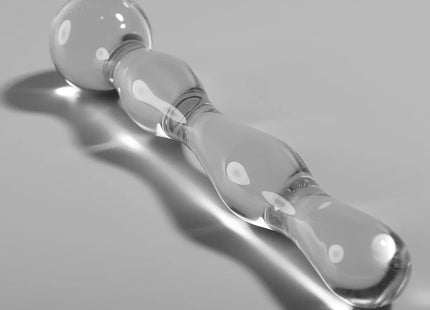 NEBULA SERIES BY IBIZA - MODELL 13 DILDO BOROSILIKATGLAS - 18 CM -O- 3.5 CM - Glas Analplug