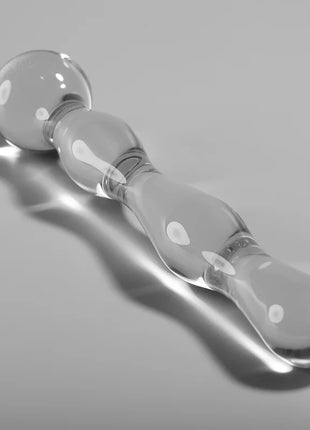 NEBULA SERIES BY IBIZA - MODELL 13 DILDO BOROSILIKATGLAS - 18 CM -O- 3.5 CM - Glas Analplug