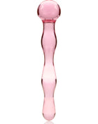 NEBULA SERIES BY IBIZA - MODELL 13 DILDO BOROSILIKATGLAS - 18 CM -O- 3.5 CM - ROSA - Glas Analplug