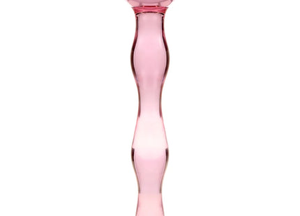 NEBULA SERIES BY IBIZA - MODELL 13 DILDO BOROSILIKATGLAS - 18 CM -O- 3.5 CM - ROSA - Glas Analplug