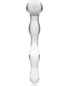 NEBULA SERIES BY IBIZA - MODELL 13 DILDO BOROSILIKATGLAS - 18 CM -O- 3.5 CM - TRANSPARENT - Glas Analplug